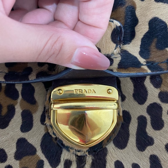 PRADA Leopard Print Envelope Clutch - Used - Picture 5 of 12